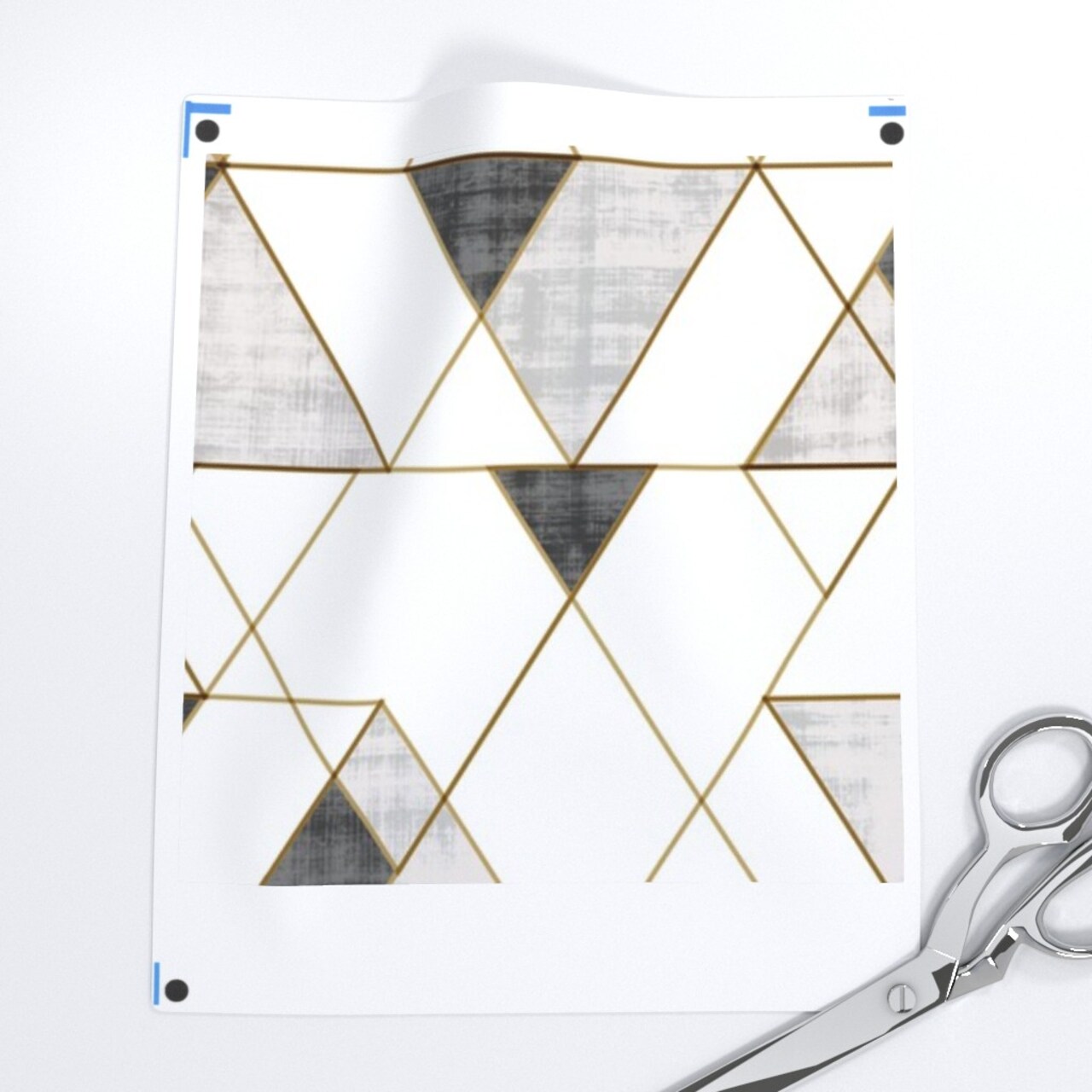 Abstract Geometric Black White Monochrome Custom Removable Wallpaper by Spoonflower Peel & Stick Wallpaper 2FT Wide